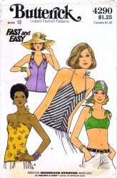 4290 STRAPPY KNIT TOPS BANDEAU/HALTER OR NOT PATTERN 8